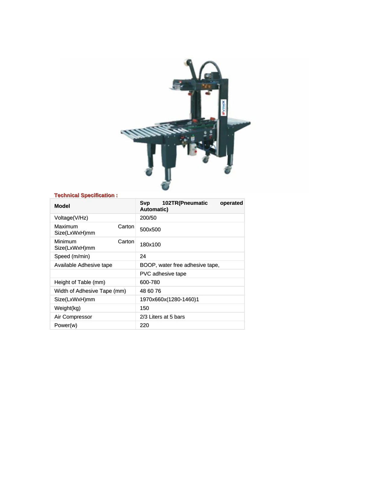 SVPACK catalogue, page 10. Full page text is available below the viewer.