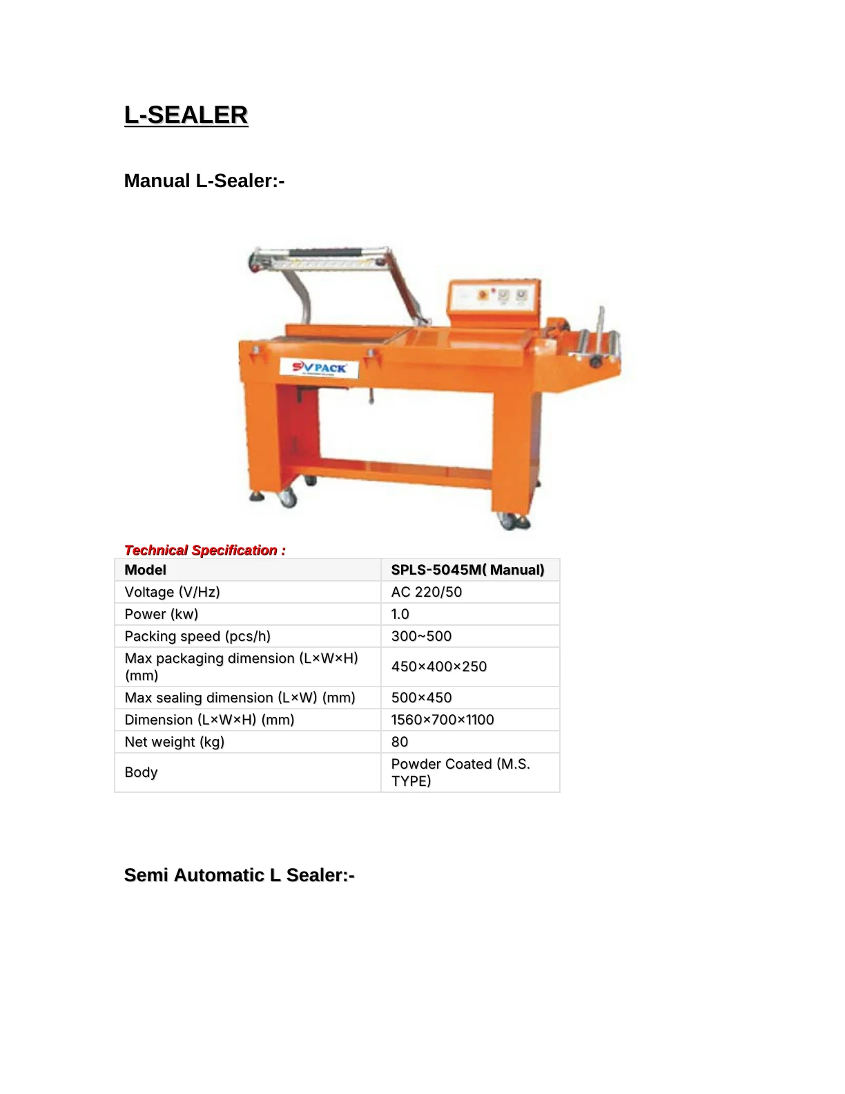 SVPACK catalogue, page 11. Full page text is available below the viewer.