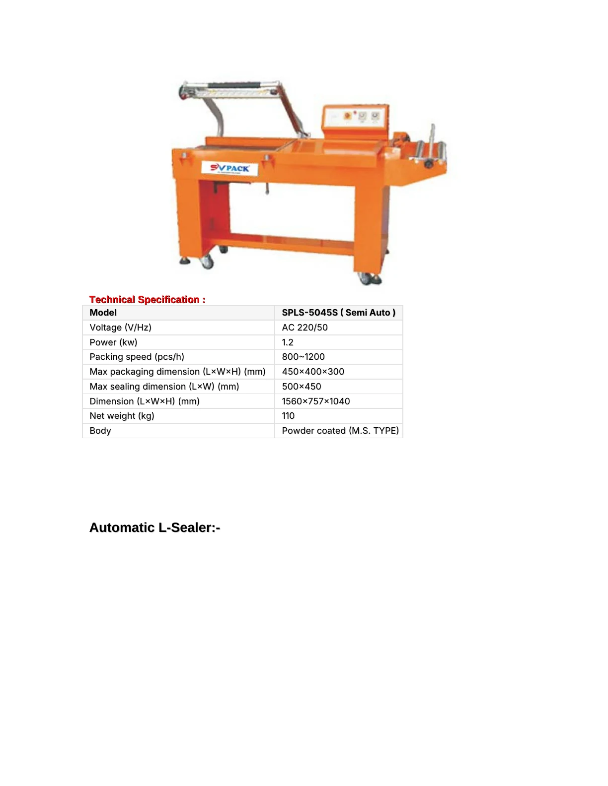 SVPACK catalogue, page 12. Full page text is available below the viewer.