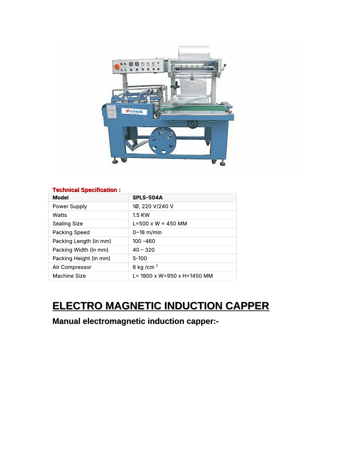 SVPACK catalogue, page 13. Full page text is available below the viewer.