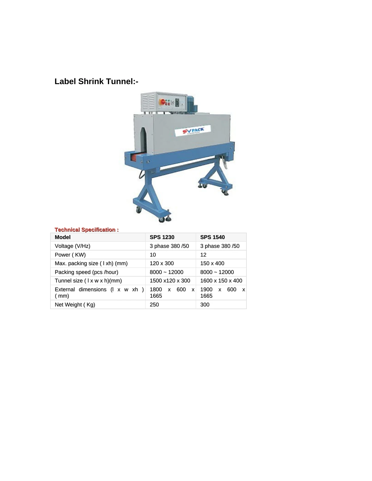 SVPACK catalogue, page 21. Full page text is available below the viewer.