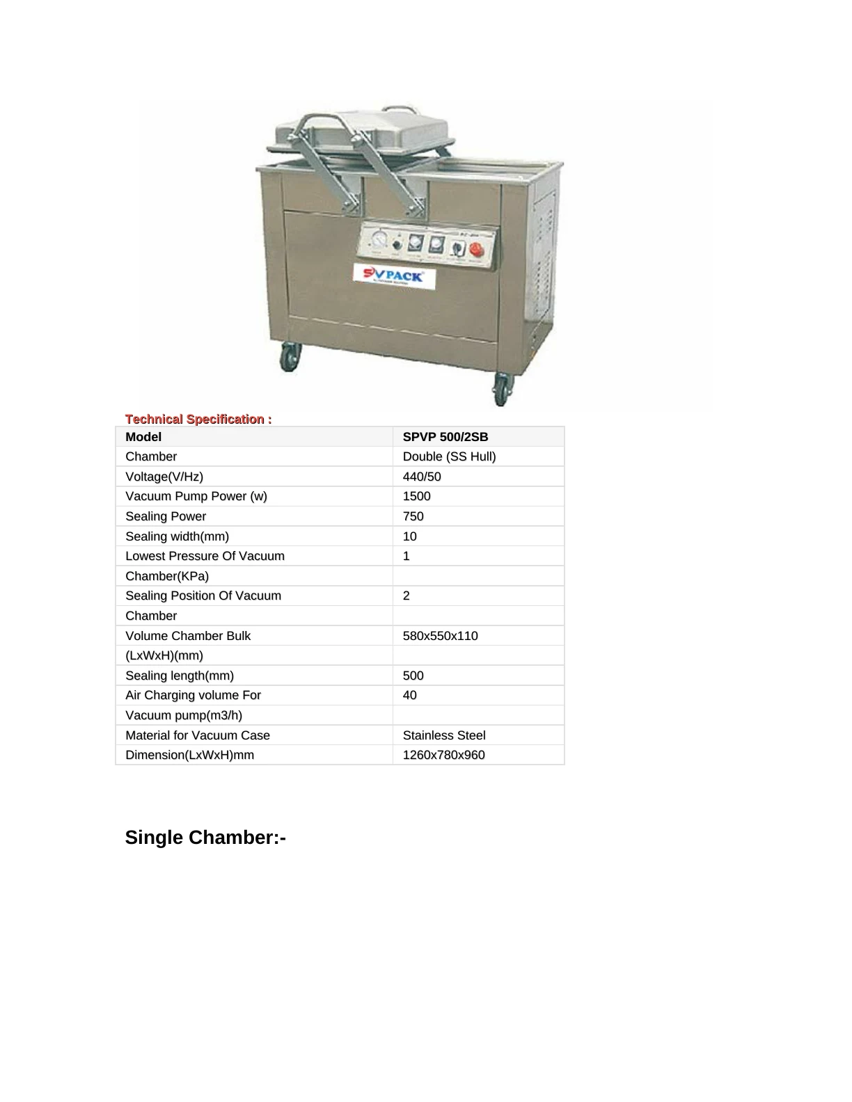 SVPACK catalogue, page 27. Full page text is available below the viewer.