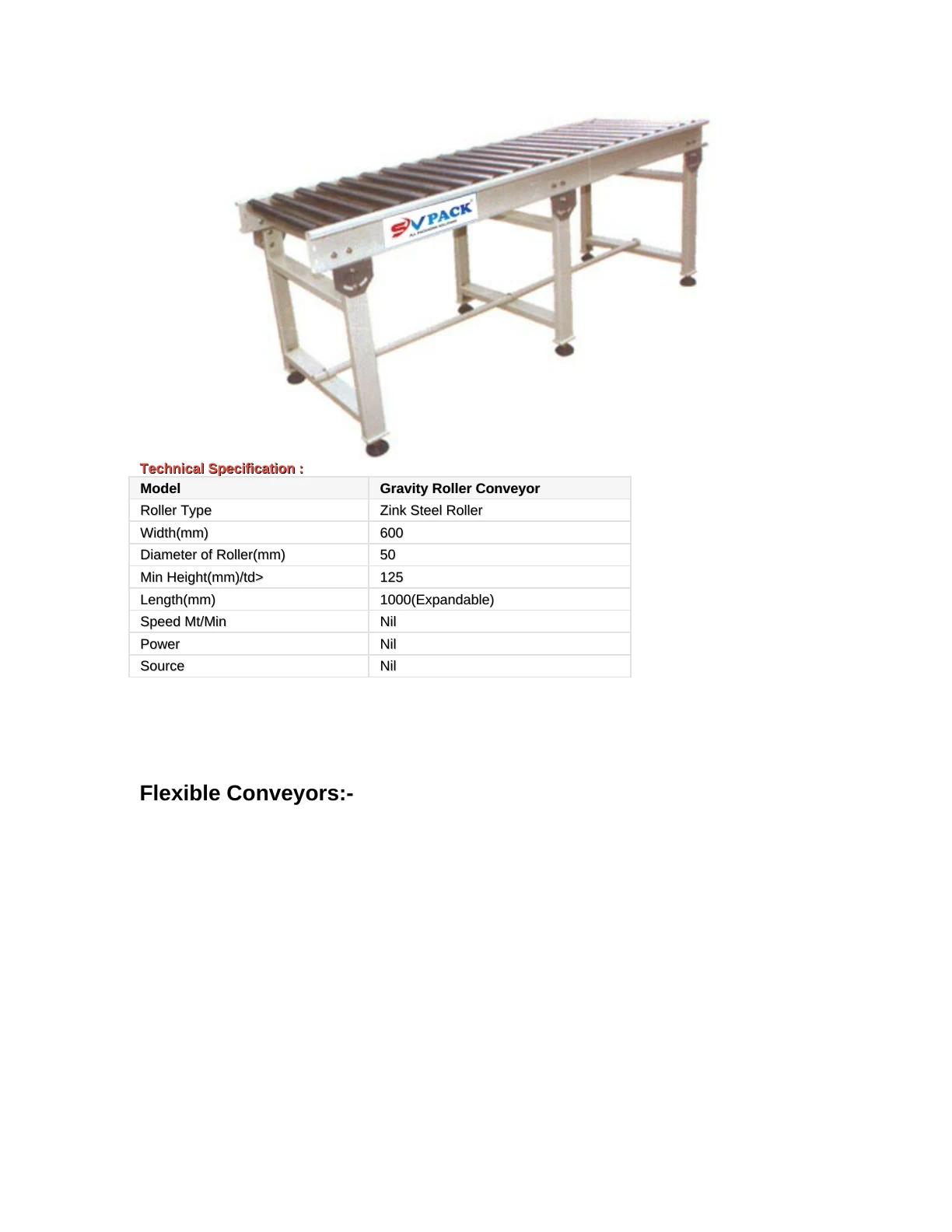 SVPACK catalogue, page 36. Full page text is available below the viewer.