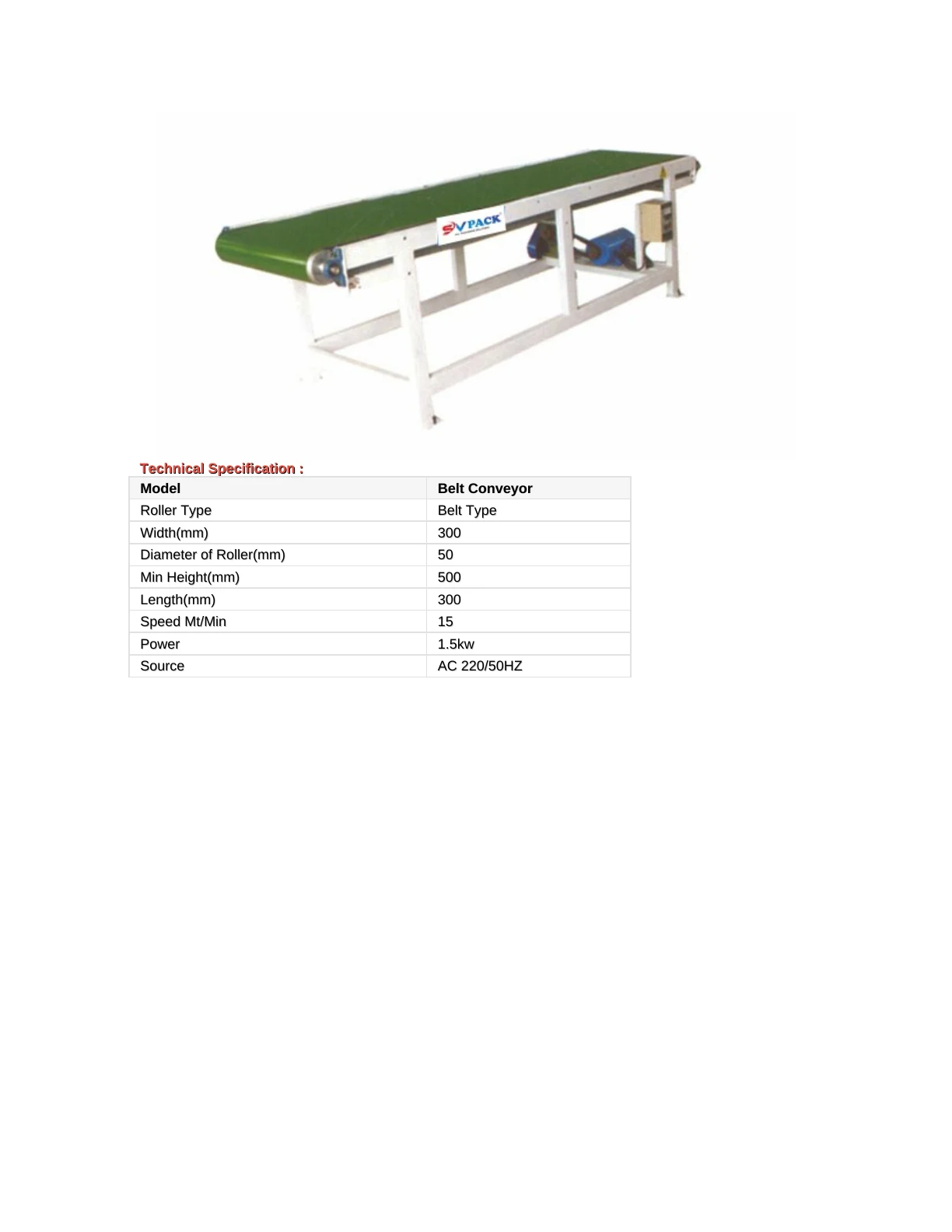 SVPACK catalogue, page 38. Full page text is available below the viewer.