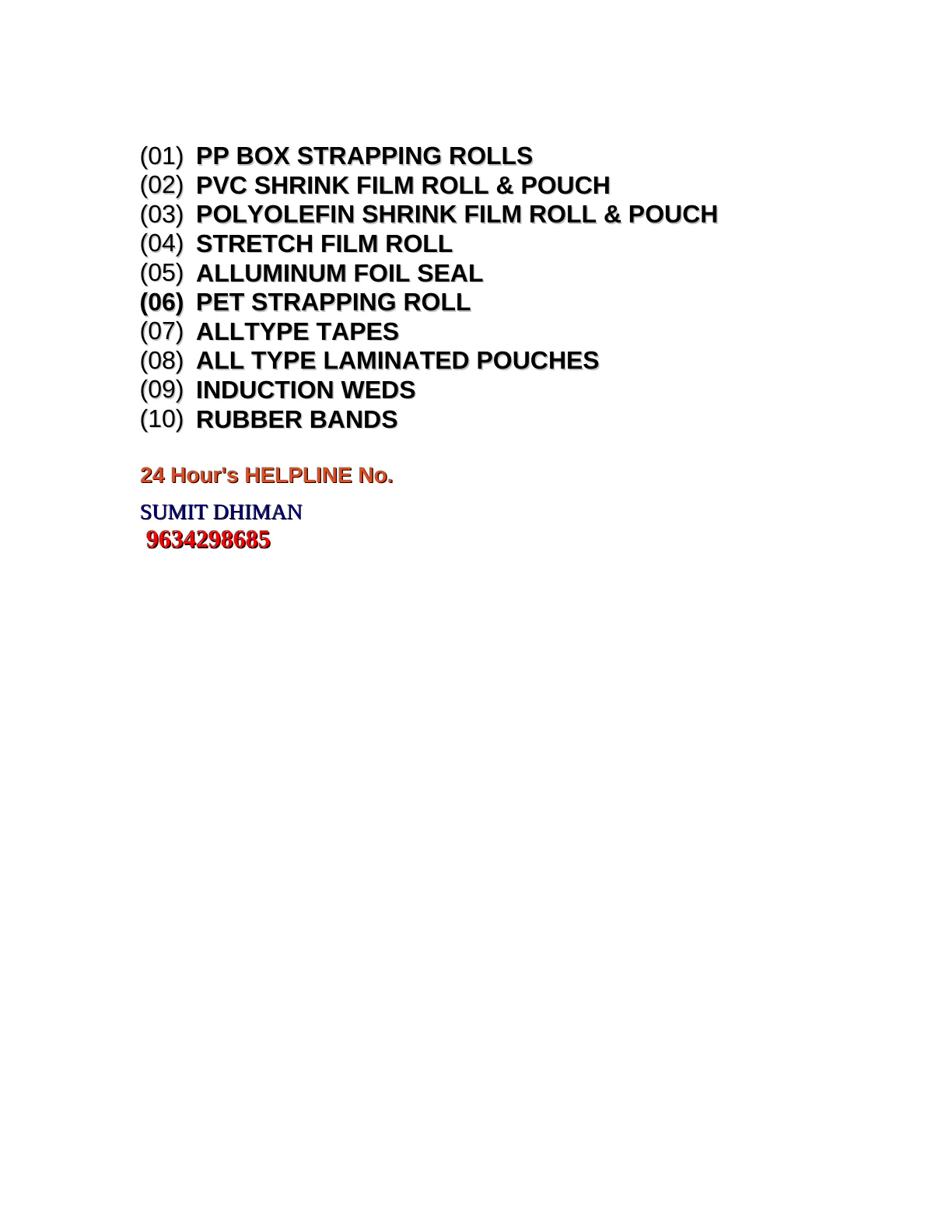 SVPACK catalogue, page 40. Full page text is available below the viewer.